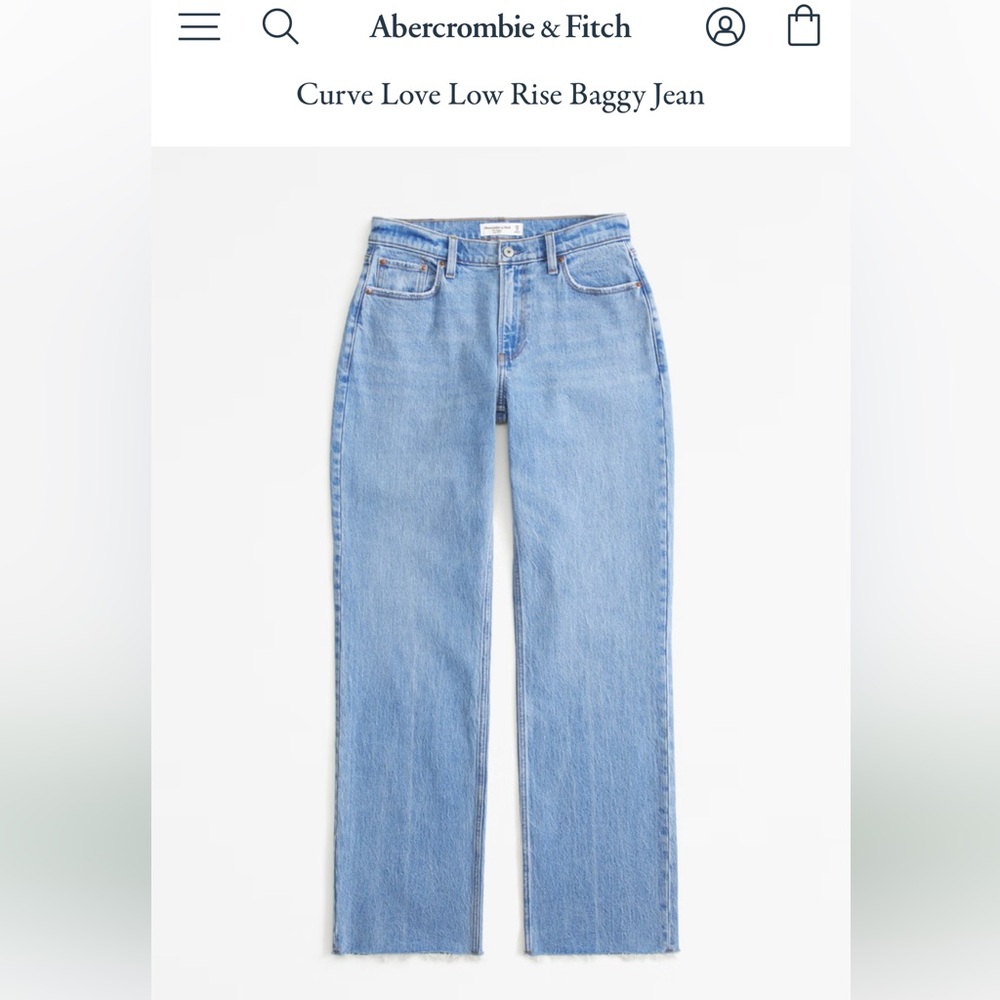 Abercrombie and Fitch Low Rise Baggy Jeans